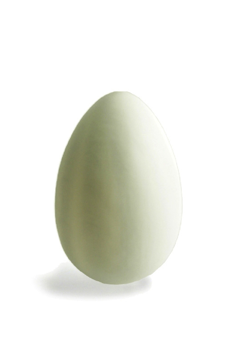 Uovo bianco in plastica alto cm 17