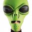 maschera extraterrestre verde
